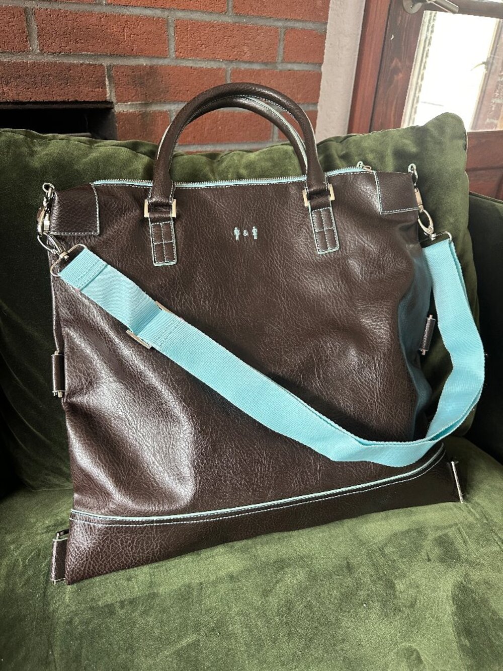 Matt & Nat Tote Handbag Brown w/‎ Shoulder Strap Vegan Leather